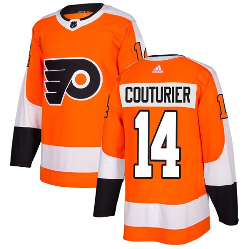 Adidas Men Philadelphia Flyers #14 Sean Couturier Orange Home Authentic Stitched NHL Jersey